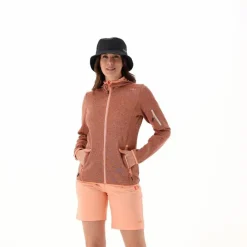 Donna CMP Pile^Pile Knit-tech con cappuccio e mesh