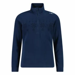CMP Pile E Felpe^Pile mezza zip arctic fleece da bambina con fiocco di neve