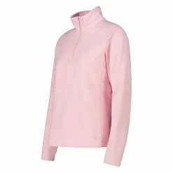 Donna CMP Pile^Pile mezza zip arctic fleece da donna con dettaglio stampato frontale