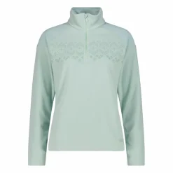Donna CMP Pile^Pile mezza zip arctic fleece da donna con dettaglio stampato frontale