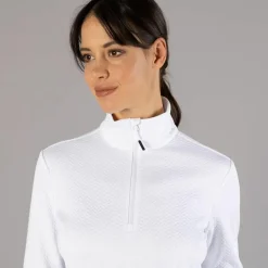 Donna CMP Pile^Pile mezza zip elasticizzato da donna con stampa jacquard