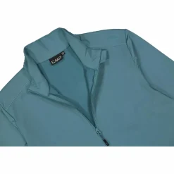 Uomo CMP Pile^Pile mezza zip Softech da uomo tinta unita