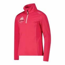 CMP Pile E Felpe^Pile mezza zip Softech da bambina stampato