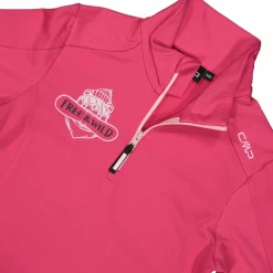 CMP Pile E Felpe^Pile mezza zip Softech da bambina stampato