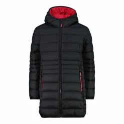 CMP Giacche E Piumini^Piumino lungo da bambina con cappuccio taffeta