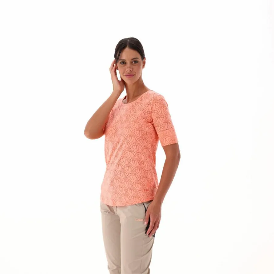 Donna CMP Polo E T-Shirt^T-shirt a maniche corte con effetto semitrasparente da Donna