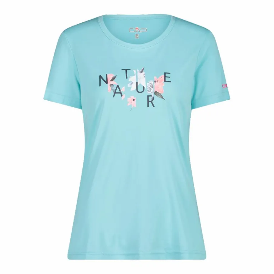 Donna CMP Polo E T-Shirt^T-shirt piquet con stampa sul fronte da donna