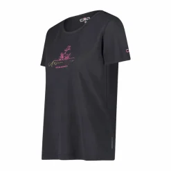 Donna CMP Polo E T-Shirt^T-shirt piquet con stampa sul fronte da donna