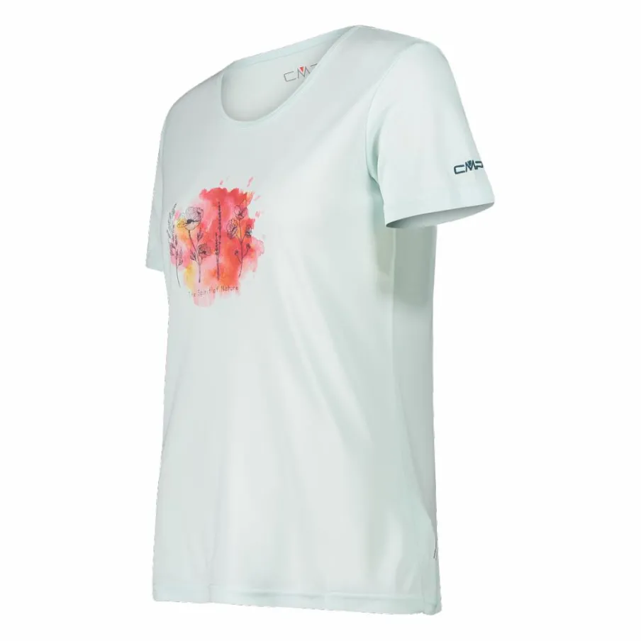 Donna CMP Polo E T-Shirt^T-shirt piquet con stampa sul fronte da donna