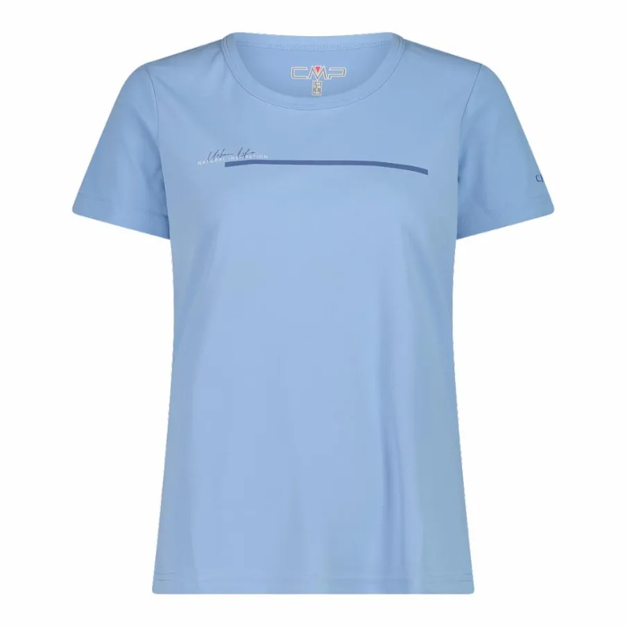 Donna CMP Polo E T-Shirt^T-shirt piquet con stampa sul fronte da donna