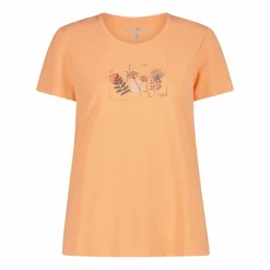 Donna CMP Polo E T-Shirt^T-shirt piquet con stampa sul fronte da donna