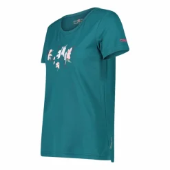 Donna CMP Polo E T-Shirt^T-shirt piquet con stampa sul fronte da donna