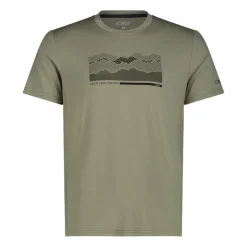 Uomo CMP Polo E T-Shirt^T-shirt stampata in bamboo