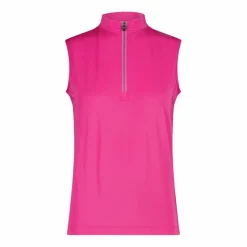Donna CMP Polo E T-Shirt^T-Shirt tecnica a mezza zip senza maniche da ciclismo da Donna