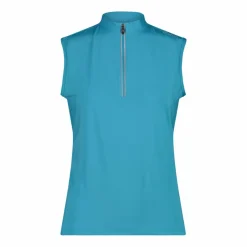 Donna CMP Polo E T-Shirt^T-Shirt tecnica a mezza zip senza maniche da ciclismo da Donna