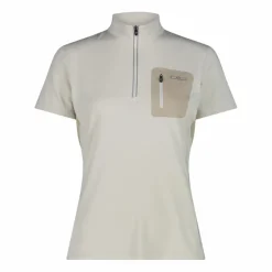 Donna CMP Polo E T-Shirt^T-Shirt tecnica a mezza zip con taschino da ciclismo da Donna