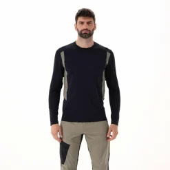 Uomo CMP Polo E T-Shirt^T-Shirt Tecnica Unlimitech a Manica Lunga con Cool Menthol Boost da Uomo