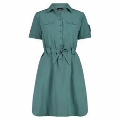 Donna CMP Gonne E Vestiti^Vestito da donna con collo a polo in tessuto stretch